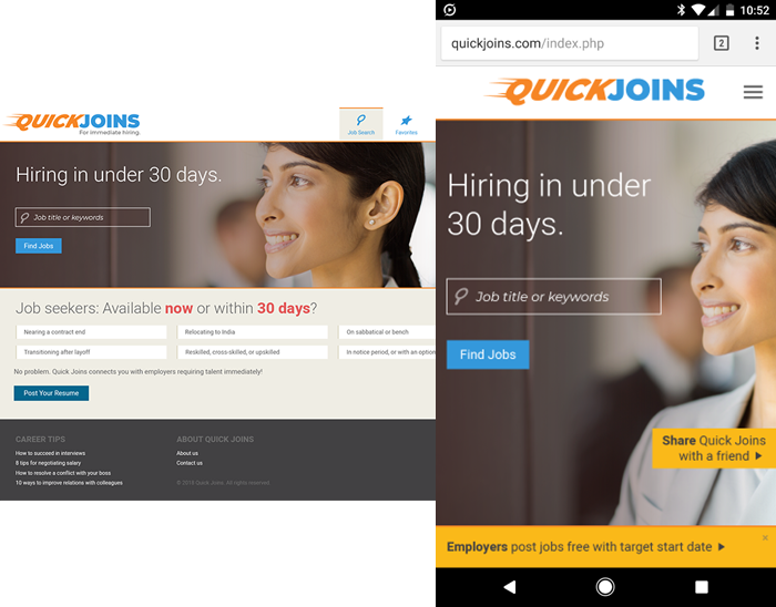 QuickJoins | Design by David Delmar